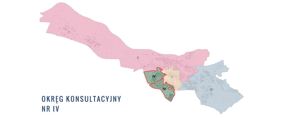 Mapa wykreślająca granice Czwartego Okręgu konsultacyjnego